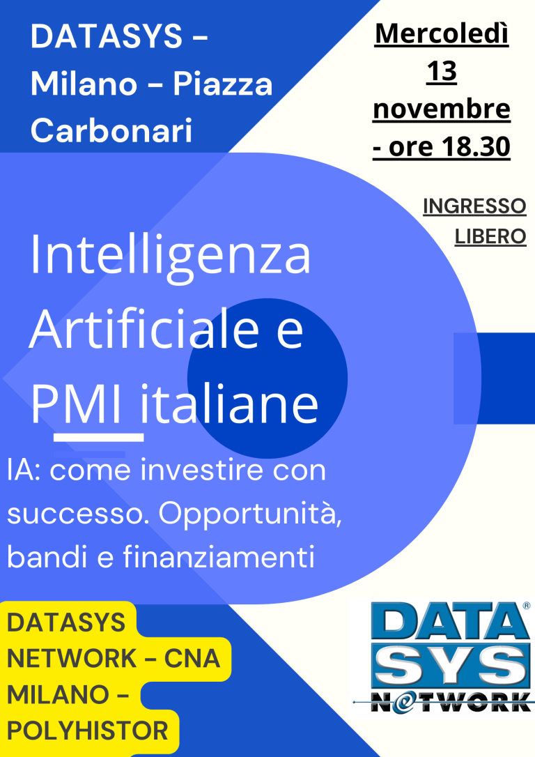 intelligenza artificiale e PMI evento datasys